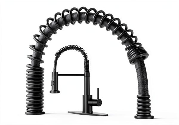 DJS Kitchen Faucet Stainless Pull Down Sprayer-5