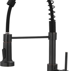 AIMADI Kitchen Faucet Oil Rubbed Bronze Pull Down Sprayer-0
