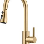 FORIOUS Kitchen Faucets with Pull Down Sprayer-0