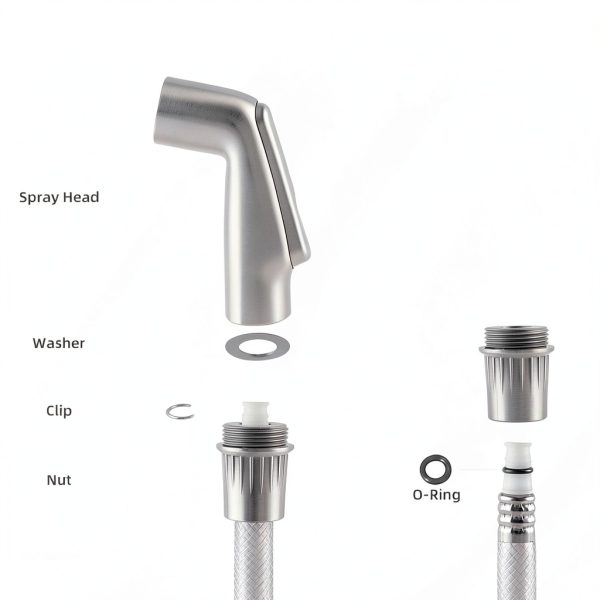 Hygie Rinse Kitchen Sprayer Brushed Nickel-3