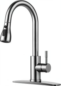 FORIOUS Kitchen Faucet with Pull Down Sprayer-0