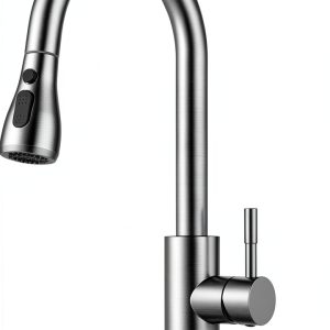 FORIOUS Kitchen Faucet with Pull Down Sprayer-0