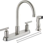Cinwiny Kitchen Faucet Stainless Steel Side Sprayer High Arc-0