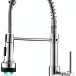 AIMADI LED Kitchen Faucet Brushed Nickel Pull Down Sprayer-0