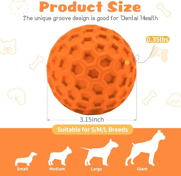 HIPPIH Dog Ball Blue Red 3.15inch-1