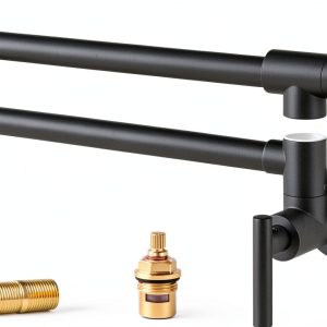 WOWOW Pot Filler Faucet Solid Brass 360 Swivel Kitchen-0