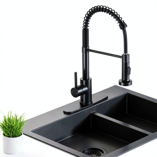 DJS Kitchen Faucet Stainless Pull Down Sprayer-7