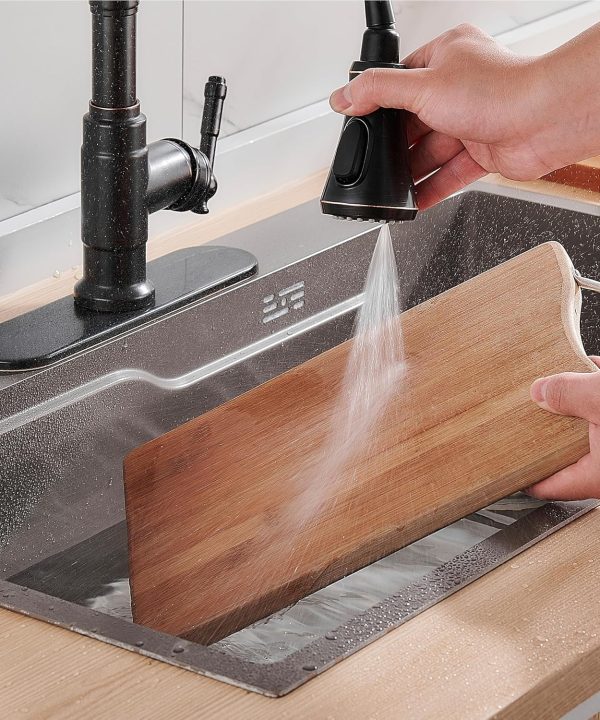 FORIOUS Vintage Kitchen Faucet Stainless Steel Pull Down-6