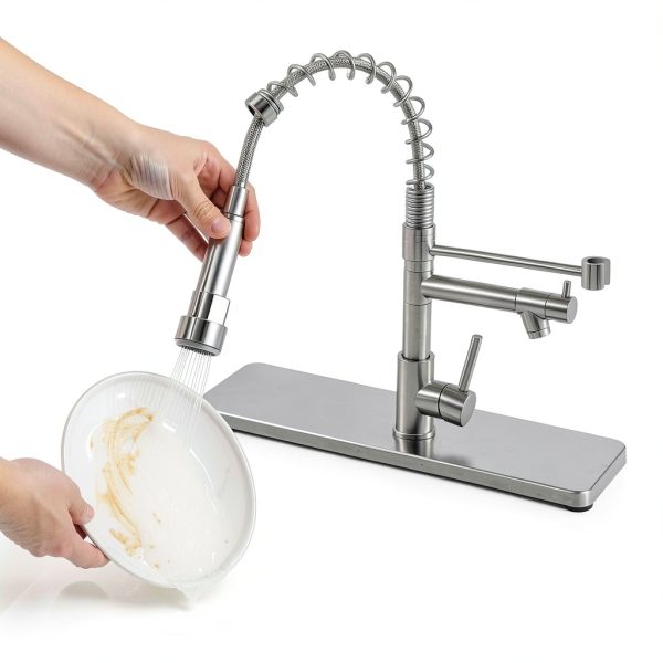 AIMADI Kitchen Faucet Brushed Nickel Single Handle-1