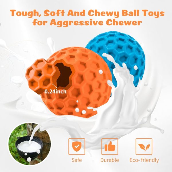 HIPPIH Dog Ball Blue Red 3.15inch-2