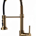AIMADI Brushed Gold Kitchen Faucet Modern Brass Single-0