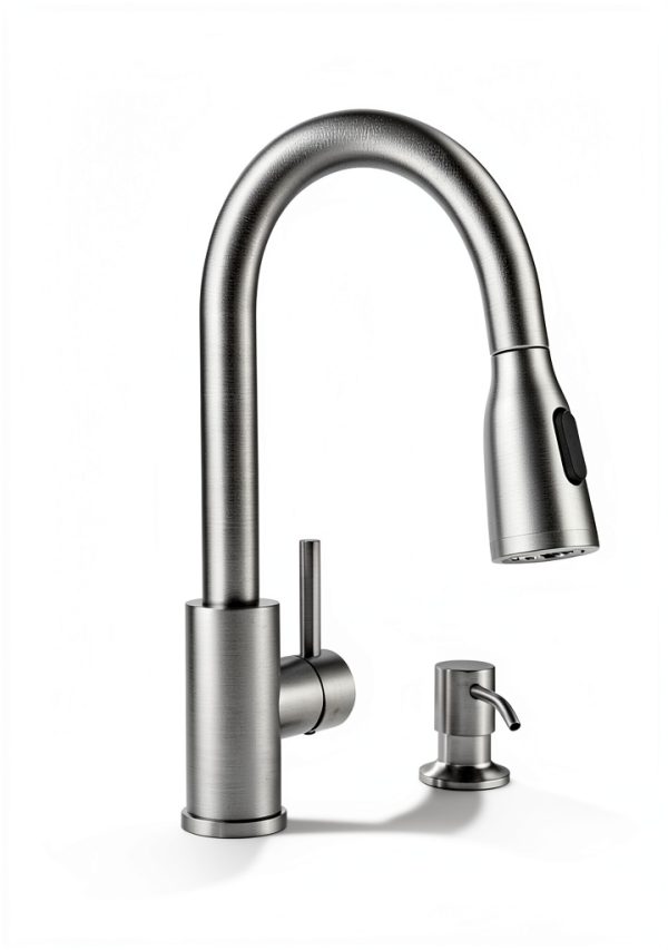 FORIOUS LED Kitchen Faucet Stainless Steel Transitional-3