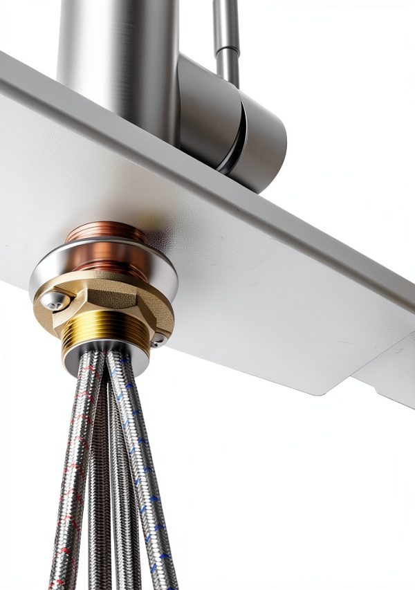 FORIOUS Kitchen Faucet with Pull Down Sprayer-6