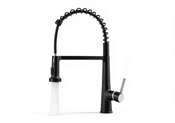AIMADI Touchless Kitchen Faucet Black Modern Gooseneck-2