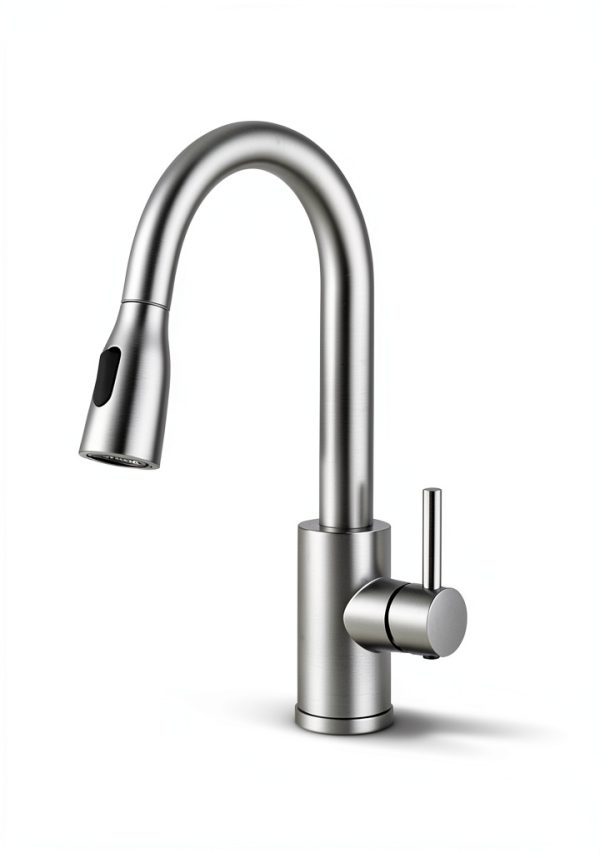 FORIOUS LED Kitchen Faucet Stainless Steel Transitional-5