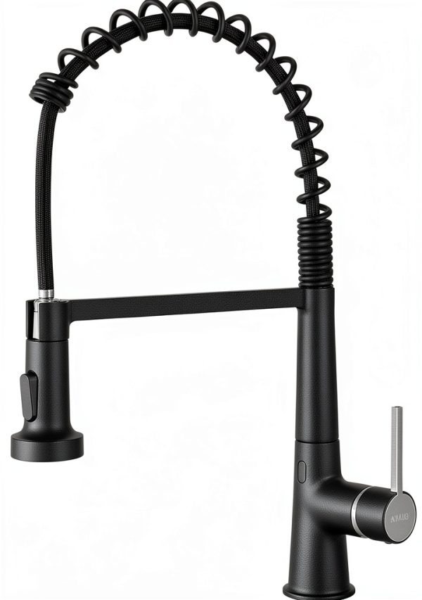 AIMADI Touchless Kitchen Faucet Black Modern Gooseneck-0