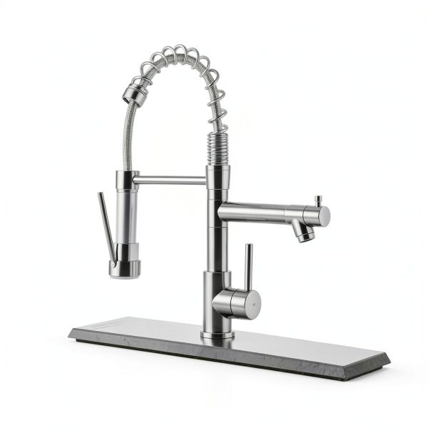 AIMADI Kitchen Faucet Brushed Nickel Single Handle-4