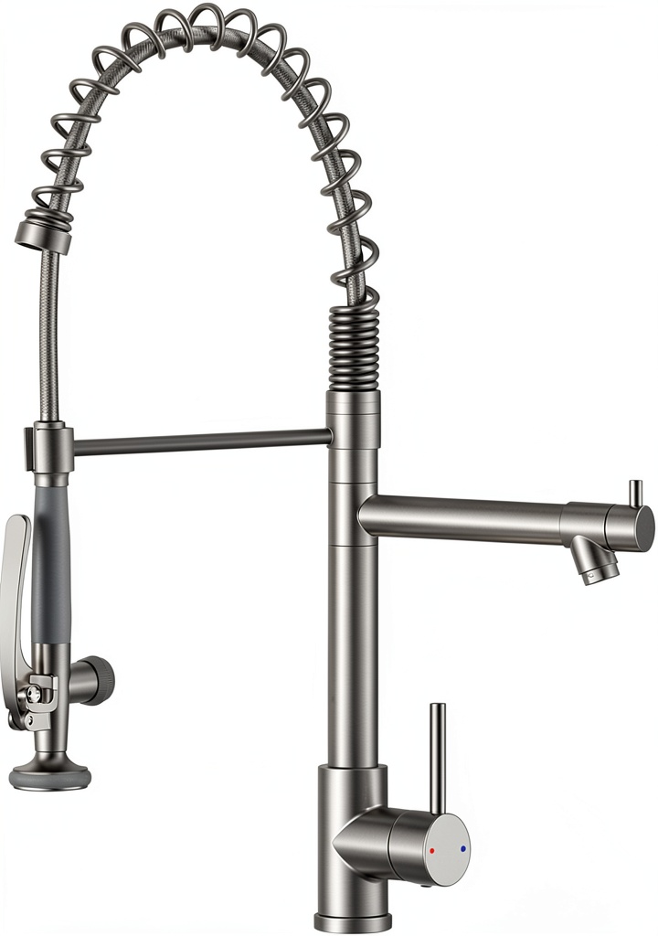 Fapully kitchen faucet installed in a modern kitchen