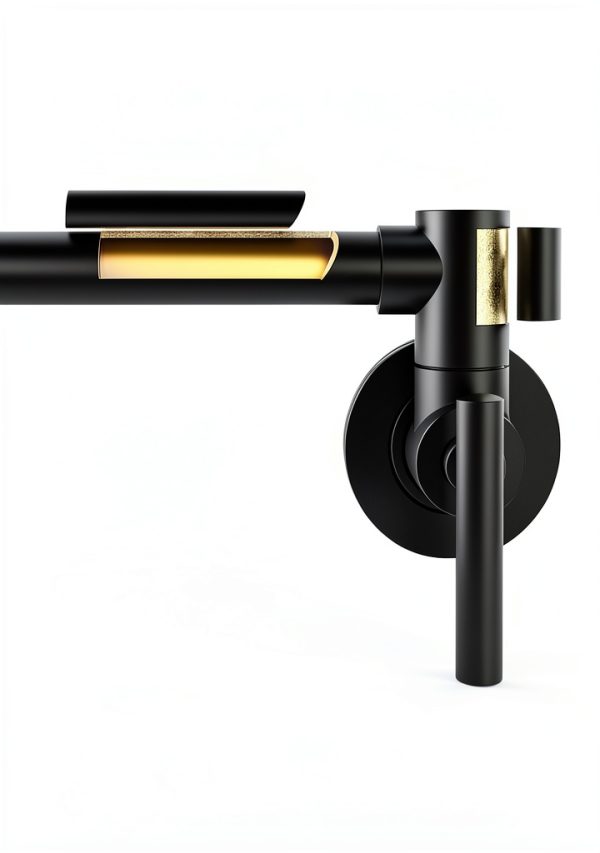 WOWOW Pot Filler Faucet Solid Brass 360 Swivel Kitchen-3