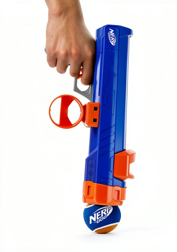 Nerf Dog Blaster Compact Tennis Ball Toy 16 Inch Durable-4