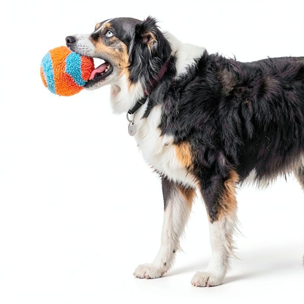 Canine Hardware Indoor Dog Ball Orange Blue Fumbler 1 Pack-5