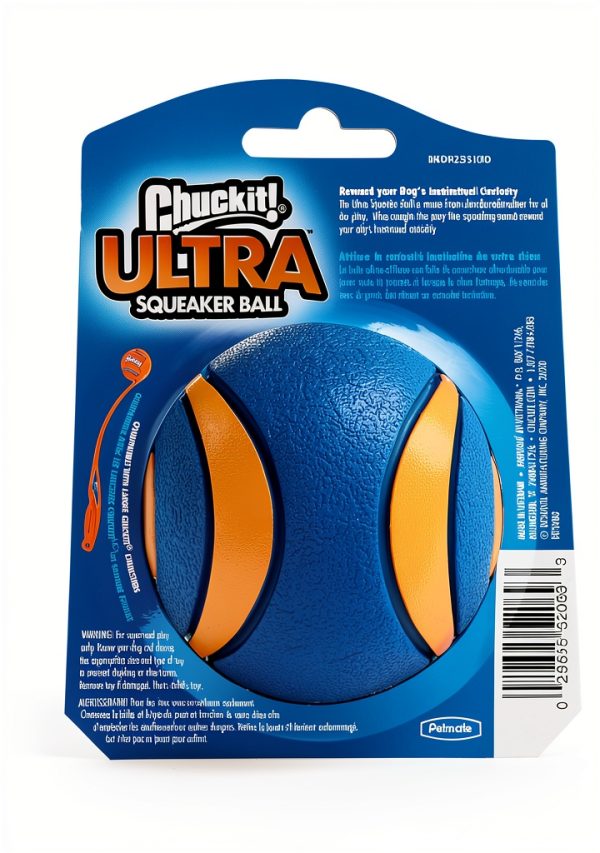 Chuckit! Squeaker Dog Ball XL & XXL Durable Rubber Fetch Toy-4