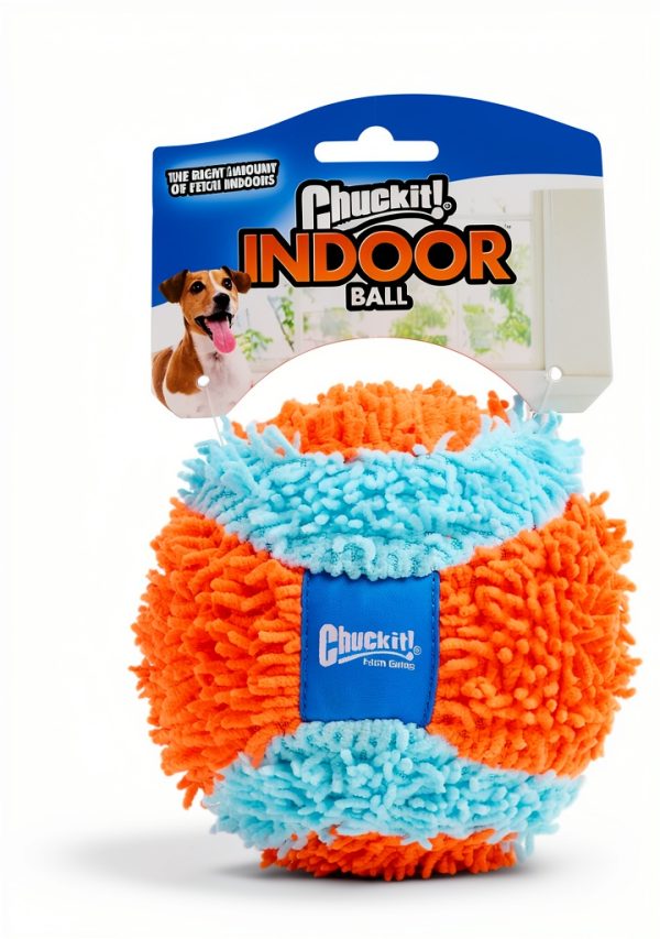 Canine Hardware Indoor Dog Ball Orange Blue Fumbler 1 Pack-2