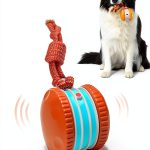 QGI Interactive Dog Ball H01 Irregular Rolling Toy with Rope-0