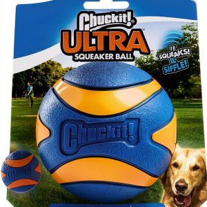 Chuckit! Ultra Squeaker Ball XL Squeaker Dog Toy High Bounce Rubber-0