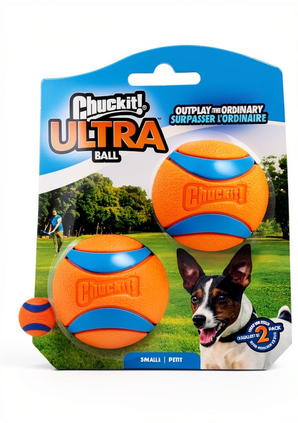 Chuckit! Ultra Bounce Dog Ball Small 2‑Pack Squeaker & Ultra-7