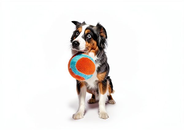 Canine Hardware Indoor Dog Ball Orange Blue Fumbler 1 Pack-4