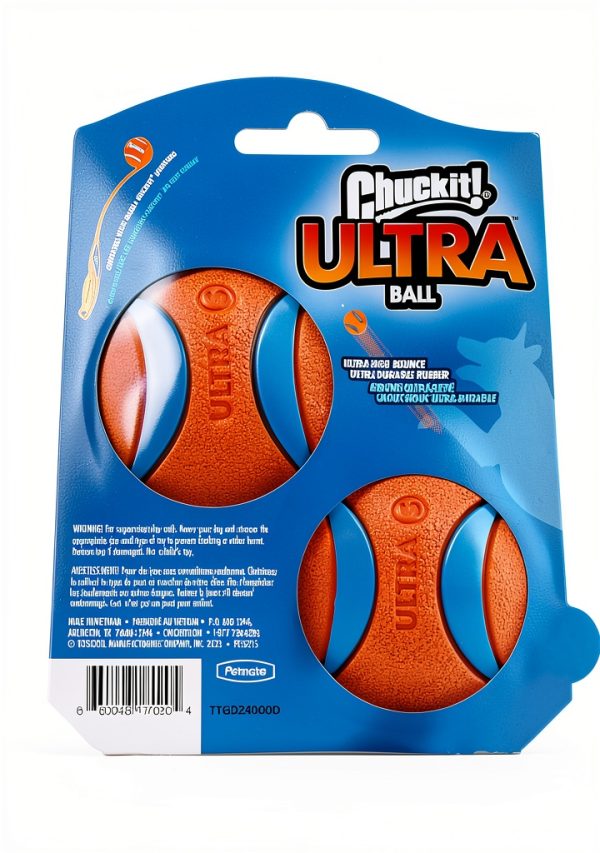 Chuckit! Ultra Bounce Dog Ball Small 2‑Pack Squeaker & Ultra-8