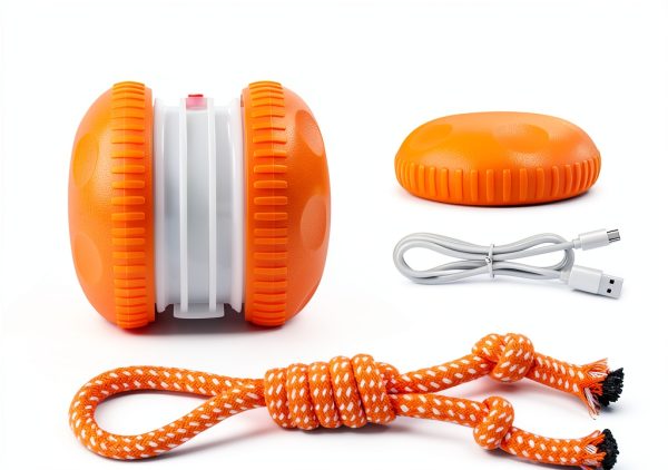 QGI Interactive Dog Ball H01 Irregular Rolling Toy with Rope-6