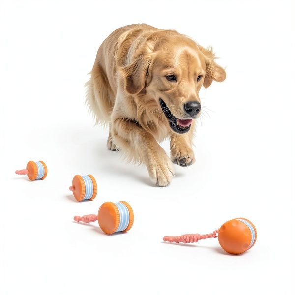 QGI Interactive Dog Ball H01 Irregular Rolling Toy with Rope-1
