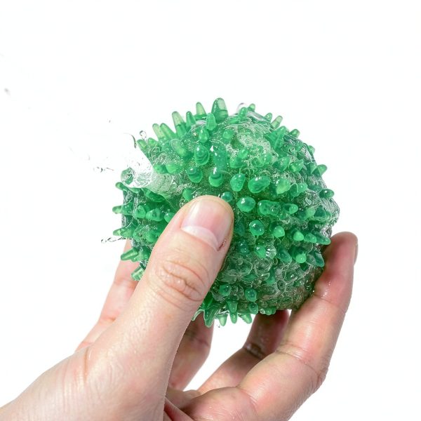 Sharlovy Dog Toy Balls Multi Color Spiky Set 6 Pack Small to Large-7