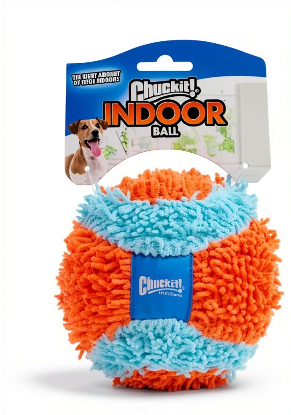Canine Hardware Indoor Dog Ball Orange Blue Fumbler 1 Pack-0