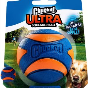 Chuckit! Squeaker Dog Ball XL & XXL Durable Rubber Fetch Toy-0