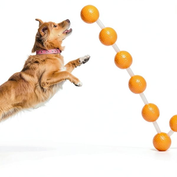 Sharlovy Dog Toy Balls Multi Color Spiky Set 6 Pack Small to Large-8