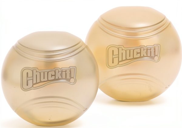 Chuckit! Glow in the Dark Dog Ball – 2.5 inch, Medium Launcher-0