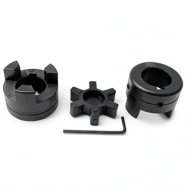 1 to 1 L075 Flexible 3-Piece L-Jaw Coupling – Saelno Cast Iron HT250-0