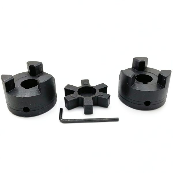 3/4" to 3/4" L095 Flexible 3-Piece L-Jaw Coupling Coupler Set & Rubber Spider for Log Wood Splitter,Multi-Flex Couplings L095-3/4-3/4-0