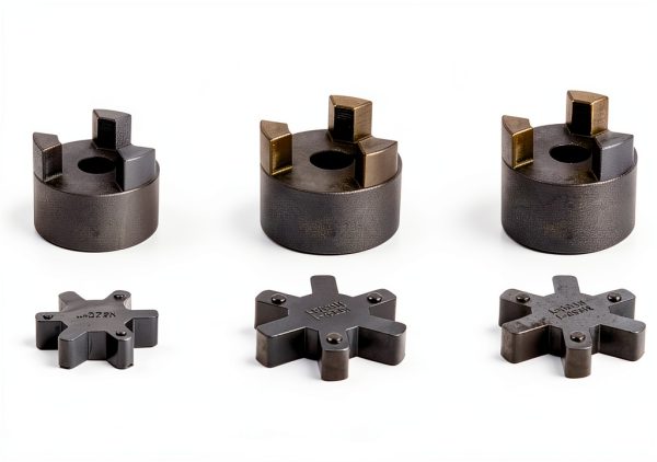 ZTUOAUMA 1/2" to 1" L075 Flexible 3‑Piece L‑Jaw Coupling Set NBR-1
