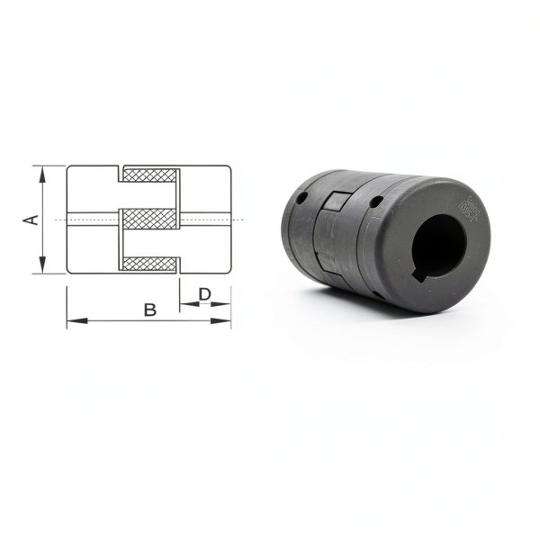 3/4" to 3/4" L095 Flexible 3-Piece L-Jaw Coupling Coupler Set & Rubber Spider for Log Wood Splitter,Multi-Flex Couplings L095-3/4-3/4-3
