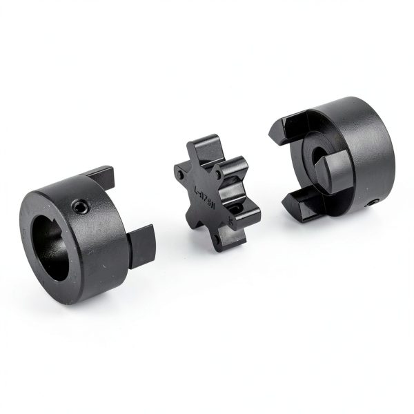 1/2" to 1" L075 Flexible 3-Piece L-Jaw Coupling Coupler Set & Buna-N NBR Rubber Spider for Log Wood Splitter-2