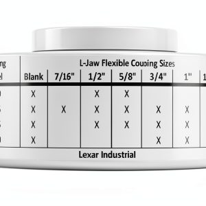 3/4inches L100 L-Jaw Coupling Coupler by Lexar Half Flexible L-100-0