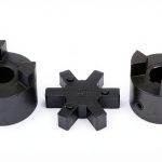3/4" to 1" L095 Flexible 3-Piece L-Jaw Coupling Coupler Set & Rubber Spider-0