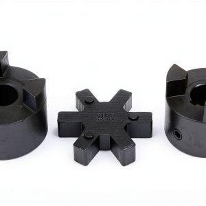 3/4" to 1" L095 Flexible 3-Piece L-Jaw Coupling Coupler Set & Rubber Spider-0