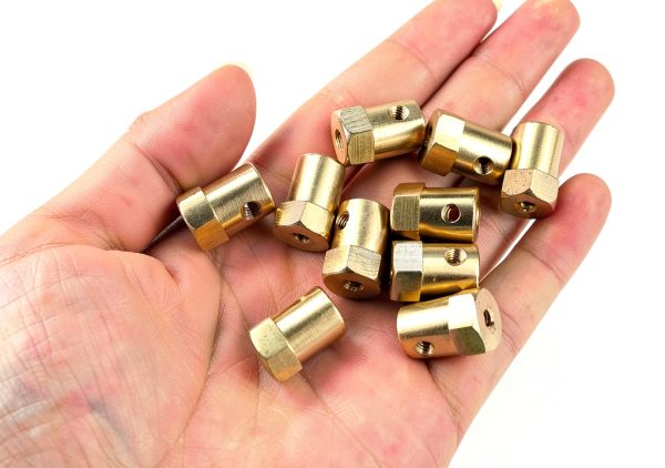 10 Pieces 7mm Motor Flexible Coupling Coupler Connector for Car Wheels Tires Shaft Motor Accessories-5