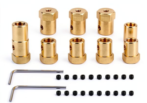 10 Pieces 7mm Motor Flexible Coupling Coupler Connector for Car Wheels Tires Shaft Motor Accessories-0